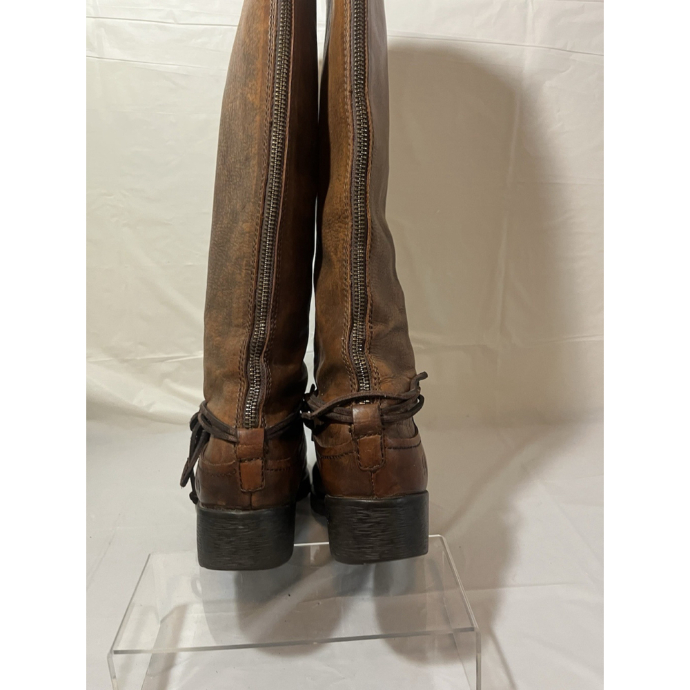 Born Shyra Tall Brown Leather Riding Boots Women Sz 8 - Picture 13 of 16